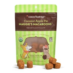Cocotherapy Maggie's Macaroons Coconut Organic Coconut Treat for Dogs, 4-oz