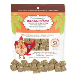 Cocotherapy Organ Bites! Raw Organ Meat Treat for Dogs and Cats, 3-oz