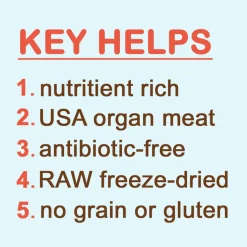 Cocotherapy Organ Bites! Raw Organ Meat Treat for Dogs and Cats, 3-oz