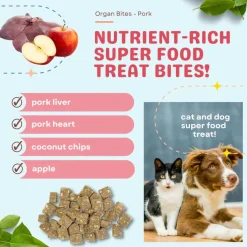 Cocotherapy Organ Bites! Raw Organ Meat Treat for Dogs and Cats, 3-oz