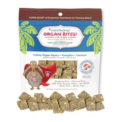 Cocotherapy Organ Bites! Raw Organ Meat Treat for Dogs and Cats, 3-oz