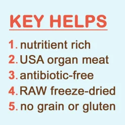Cocotherapy Organ Bites! Raw Organ Meat Treat for Dogs and Cats, 3-oz