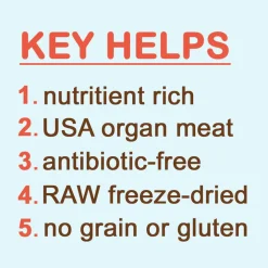 Cocotherapy Organ Bites! Raw Organ Meat Treat for Dogs and Cats, 3-oz