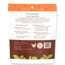Cocotherapy Organ Bites! Raw Organ Meat Treat for Dogs and Cats, 3-oz