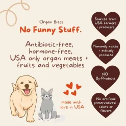 Cocotherapy Organ Bites! Raw Organ Meat Treat for Dogs and Cats, 3-oz