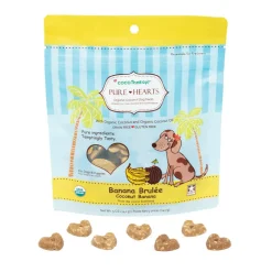 Cocotherapy Pure Hearts Coconut Cookies Organic Treats for Dogs, 5-oz