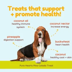 Cocotherapy Pure Hearts Coconut Cookies Organic Treats for Dogs, 5-oz