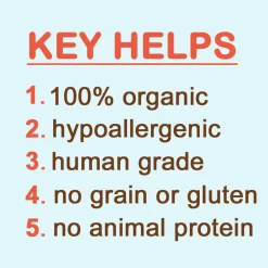 Cocotherapy Pure Hearts Coconut Cookies Organic Treats for Dogs, 5-oz