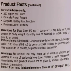 Conquer Equine Liquid Joint Supplement Oral Hyaluronic Acid for Horses