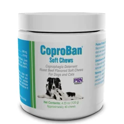 CoproBan Coprophagia Stool Eating Deterrent Soft Chews for Dogs & Cats (40ct)