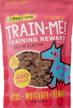 Crazy Dog Train-Me! Training Treats Bacon Flavor For Dogs (16 oz)