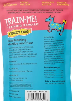 Crazy Dog Train-Me! Training Treats Bacon Flavor For Dogs (16 oz)