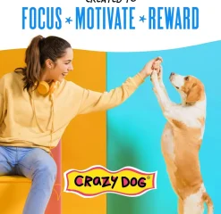 Crazy Dog Train-Me! Training Treats Bacon Flavor For Dogs (16 oz)