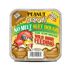 C&S Peanut Delight No Melt Suet Dough for Wild Birds (11.75 oz)