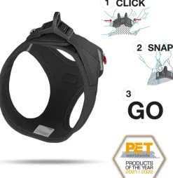 Curli Vest Harness curli Clasp Air-Mesh Black