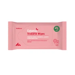 Cutania TrisEDTA Antimicrobial Wipes for Dogs, Cats, Horses & Small Animals (24 wipes)