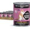 Dave's Pet Food Beef & Chicken Pate Dinner Canned Wet Cat Food, 12.5-oz can, case of 12