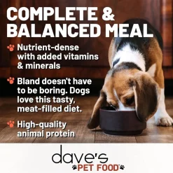 Dave's Pet Food Beef & Rice with Liver Recipe Canned Wet Dog Food, 13-oz can, case of 12