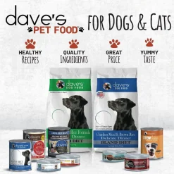 Dave's Pet Food Farmyard Fowl Stew Grain-Free Canned Wet Cat Food, 5.5-oz can, case of 24