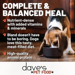 Dave's Pet Food 95% Premium Beef & Beef Liver Pate Grain-Free Recipe Canned Wet Dog Food, 12.5-oz, case of 12