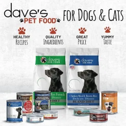 Dave's Pet Food 95% Premium Beef & Beef Liver Pate Grain-Free Recipe Canned Wet Dog Food, 12.5-oz, case of 12