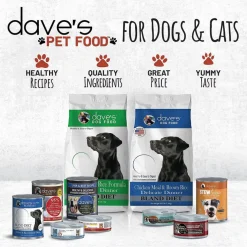Dave's Pet Food 95% Premium Turkey & Turkey Liver Grain-Free Recipe Canned Wet Dog Food, 12.5-oz, case of 12
