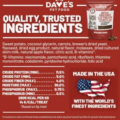 Dave's Pet Food Renal-Friendly Sweet Potato Recipe Treats For Cats (3 oz)