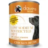 Dave's Pet Food Restricted Diet Sodium Chicken Recipe Wet Dog Food (13.2 oz, case of 12 cans)