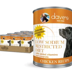Dave's Pet Food Restricted Diet Sodium Chicken Recipe Wet Dog Food (13.2 oz, case of 12 cans)