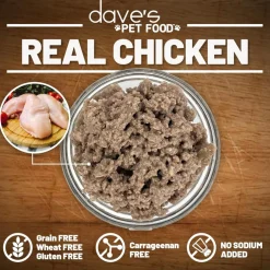 Dave's Pet Food Restricted Diet Sodium Chicken Recipe Wet Dog Food (13.2 oz, case of 12 cans)