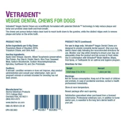 Dechra Vetradent Veggie Dental Chews for Dogs (30 Chews)
