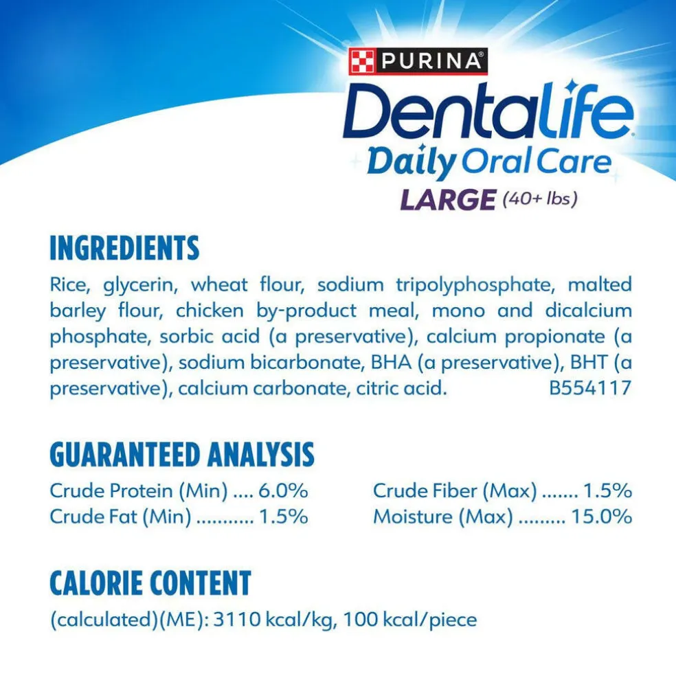 DentaLife Daily Oral Care Large Dental Dog Treats, 18 count