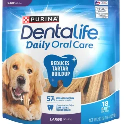 DentaLife Daily Oral Care Large Dental Dog Treats, 18 count