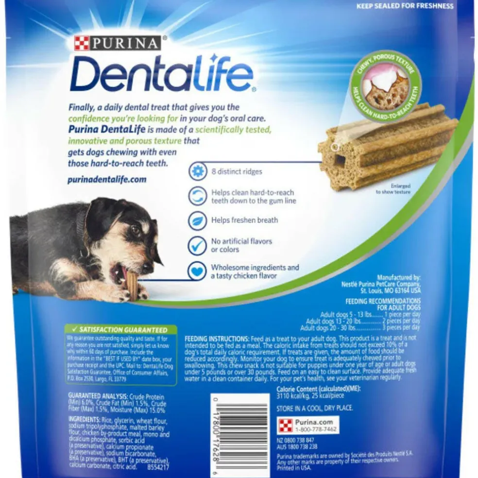 DentaLife Daily Oral Care Mini Dental Dog Treats, 58 Chews