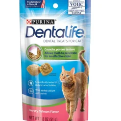 DentaLife Savory Salmon Flavor Dental Cat Treats, 1.8-oz