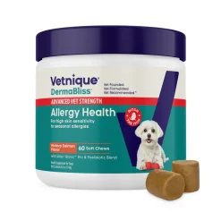 Dermabliss Advanced Vet Strength Seasonal Allergy Health Chews for Dogs
