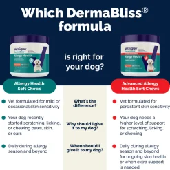 Dermabliss Advanced Vet Strength Seasonal Allergy Health Chews for Dogs