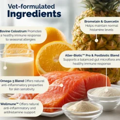 Dermabliss Advanced Vet Strength Seasonal Allergy Health Chews for Dogs