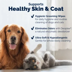 Dermabliss Grooming Wipes for Dogs & Cats (100 Wipes)