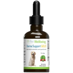 Derma Support Gold for Dogs Healthy Coat, Odor & Itching (2 oz)