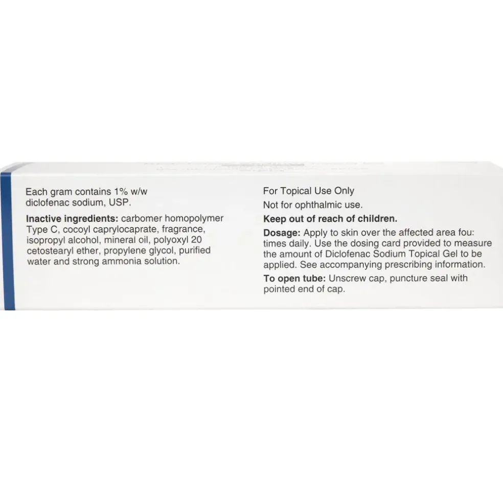 Diclofenac (Generic) Sodium Topical Gel 1% , 100-gm