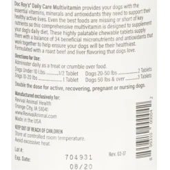 Doc Roy's Daily Care Multivitamin Tablets for Dogs