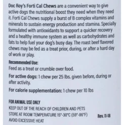 Doc Roys Forti Cal for Dogs, 120 ct Soft Chews
