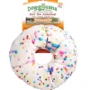 Doggijuana Get the Munchies Refillable Juananip Donut Squeaky Plush Dog Toy