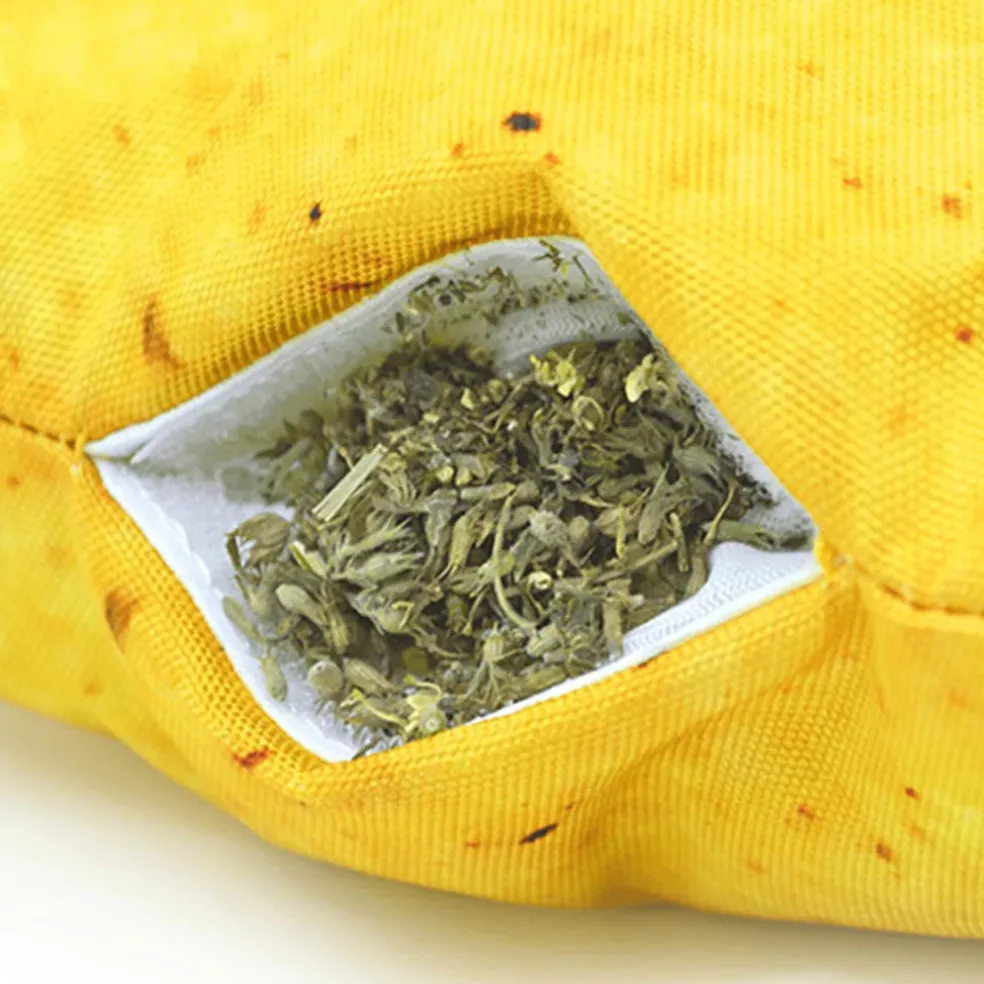 Doggijuana Get the Munchies Refillable Juananip Taco Squeaky Plush Dog Toy