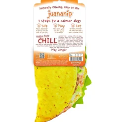 Doggijuana Get the Munchies Refillable Juananip Taco Squeaky Plush Dog Toy