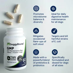 Doggy Biome GMP Gut Maintenance Plus for Dogs, 60-count
