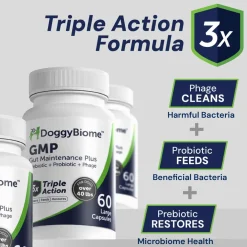Doggy Biome GMP Gut Maintenance Plus for Dogs, 60-count