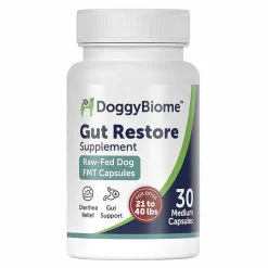 Doggy Biome Gut Restore Supplement Raw-Fed FMT Capsules for Dogs
