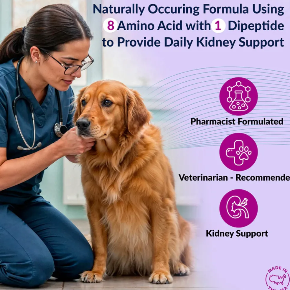 Doggy Naturals Aminodyl Advanced Kidney Support for Dogs & Cats, 120 capsules